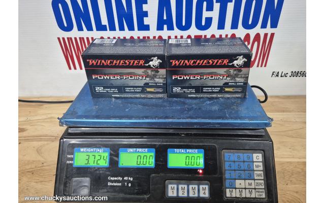 LOT 432 22LR WINCHESTER POWER POINT APPROX 1000RNDS 22LR