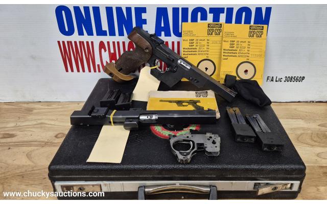 LOT 521 WALTHER GSP 22LR 32 COMBO FW217 FW203