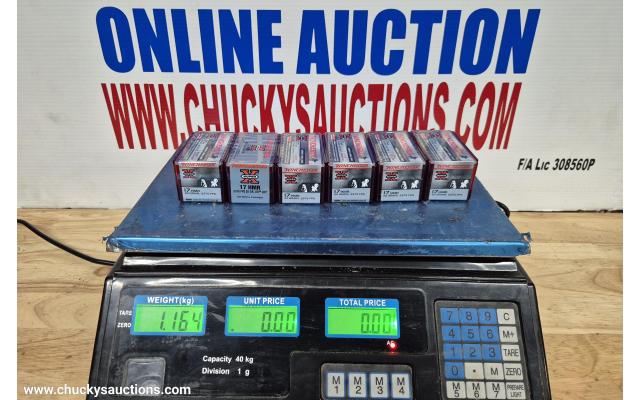 LOT 528 WINCHESTER 17HMR AMMO APPROX 1.164KG