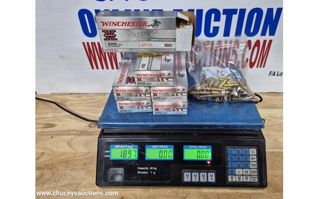 LOT 536 222 AMMO APPROX 1.897KG