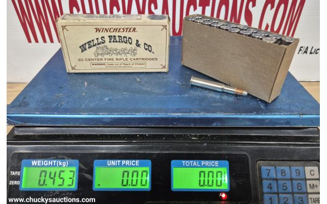 LOT 539 WINCHESTER WELL FARGO COLLECTORS AMMO 30-30
