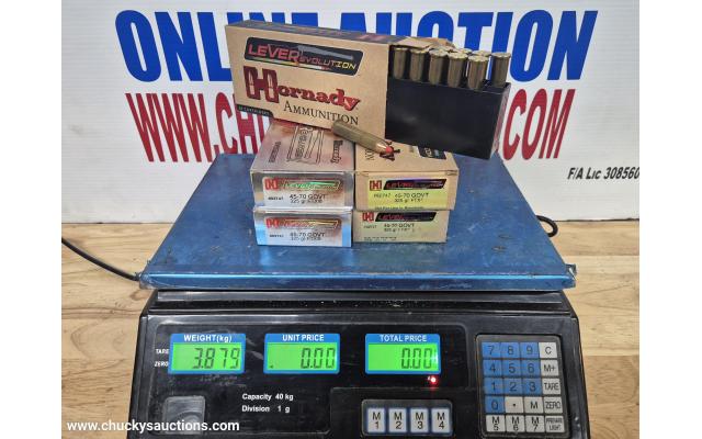 LOT 541 45-70 HORNADY AMMO APPROX 3.879 KG