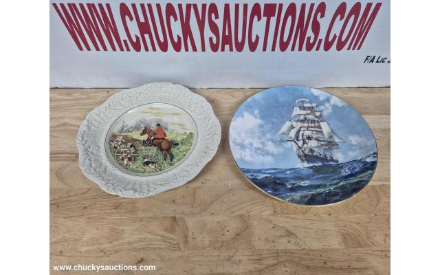 LOT 590 ORNAMENTAL PLATES X2