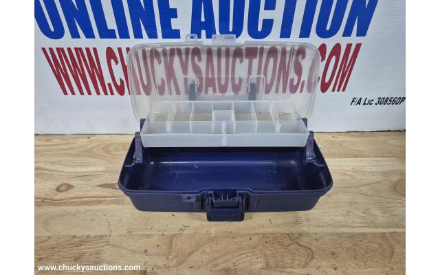 LOT 593 TACKLE BOX BLUE
