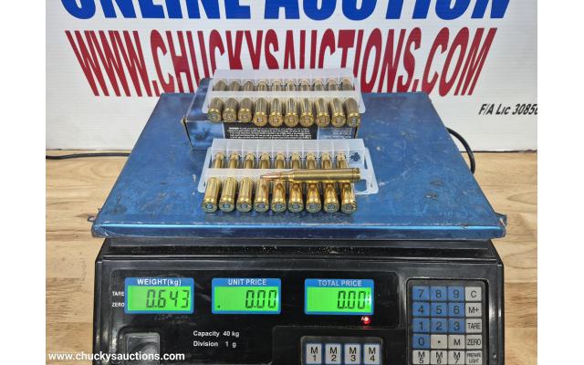 LOT 638 300WM AMMO APPROX 17RNDS