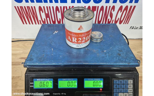LOT 643 ADI AR2208 POWDER APPROX 0.607 KG