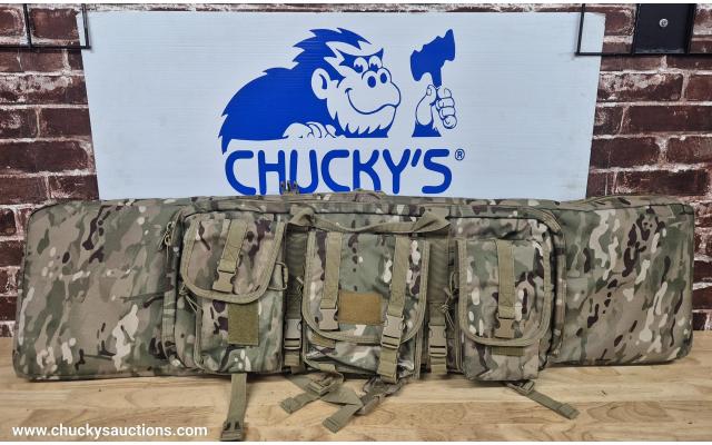 LOT 680 DOUBLE CAMO BAG BACK PACK