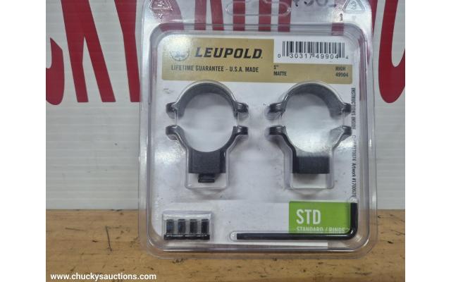 LOT 730 LEUPOLD 1" HIGH  STD RINGS