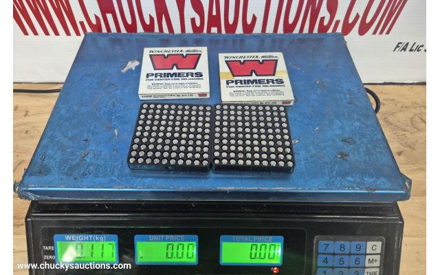 LOT 752 LARGE RIFLE PRIMERS APPROX 200