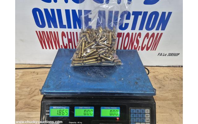LOT 778 HORNADY 204 BRASS APPROX 1.865KG