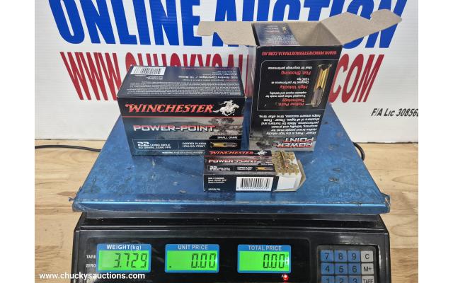 LOT 828 WINCHESTER POWER POINT 22LR APROX 1000RNDS