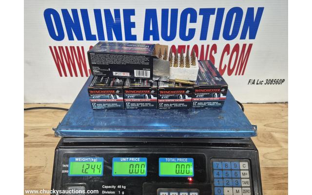 LOT 830 WINCHESTER 17WSM AMMO APPROX 1.244 KG