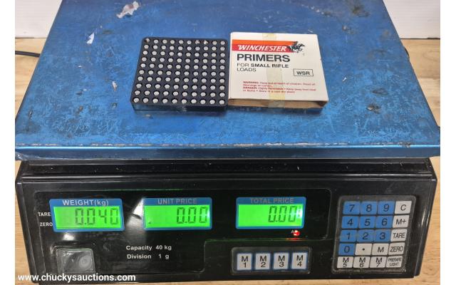 LOT 849 WINCHESTER SMALL RIFLE PRIMERS APPROX X100