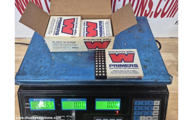 LOT 850 WINCHESTER LARGE RIFLE PRIMERS APPROX 1000