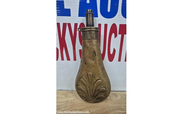LOT 875 BLACK POWDER FLASK