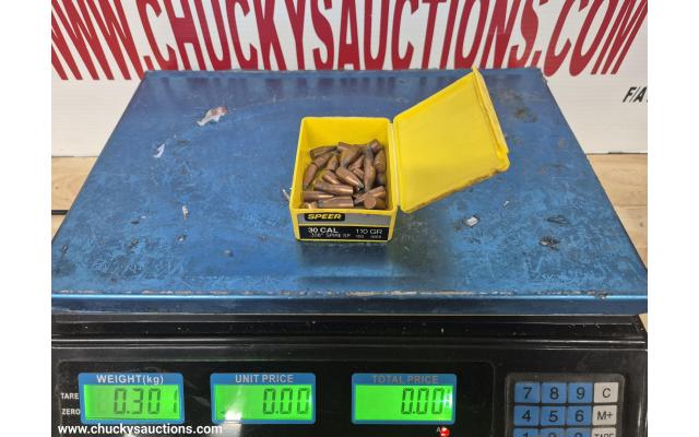 LOT 879 SPEER  30 CAL 110GR PROJECTILES