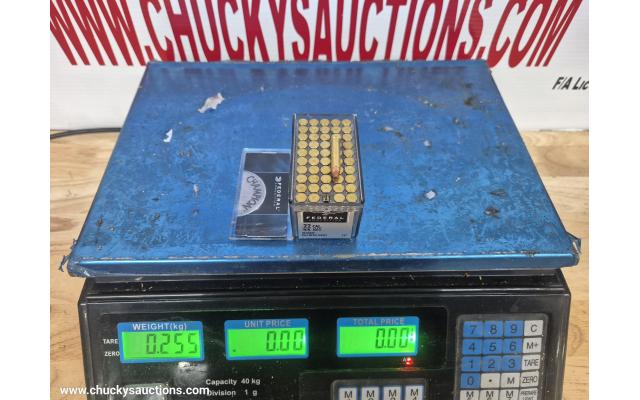 LOT 939 22WMR AMMO APPROX 50 RNDS