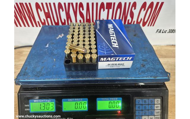 LOT 945 MAGTECH 44 MAG AMMO APPROX 50 RNDS