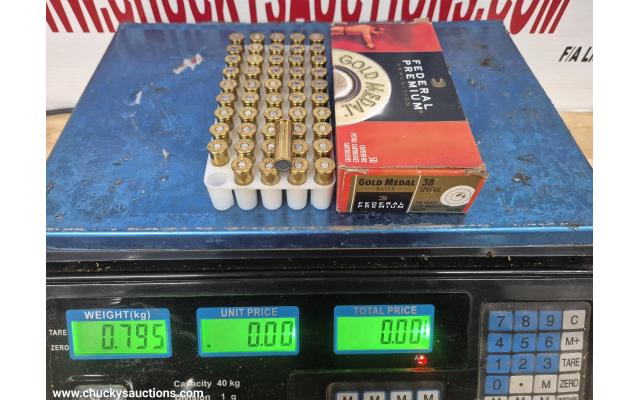 LOT 946 FEDRAL 38 SPECIAL AMMO 148 GR WAD  CUTTER