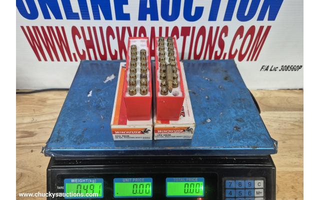LOT 947 222 AMMO APPROX 35 RNDS