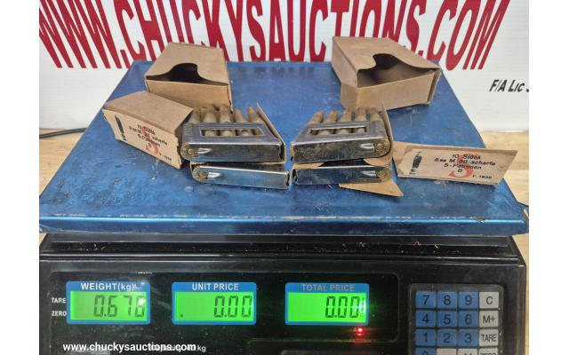 LOT 951 8MM AMMO IN STRPPER CLIPS