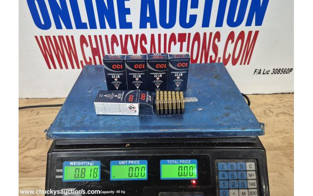 LOT 1044 CCI STANDARD 22LR APPROX 0.818KG
