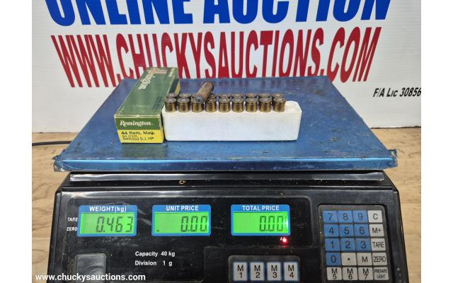 LOT 1051 44 MAG AMMO REMINTON APPROX 19RNDS