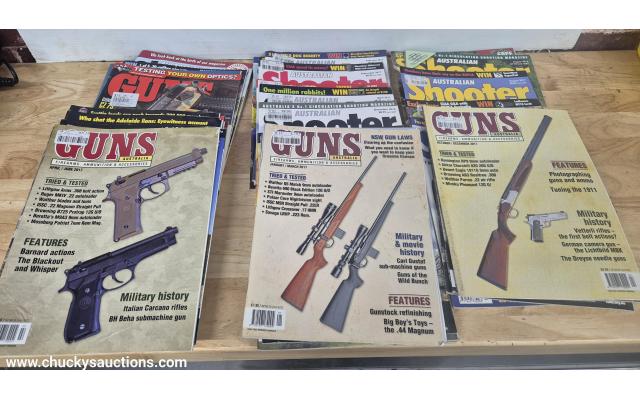 LOT 1096 HEAP OF SHOOTING MAGAZINES