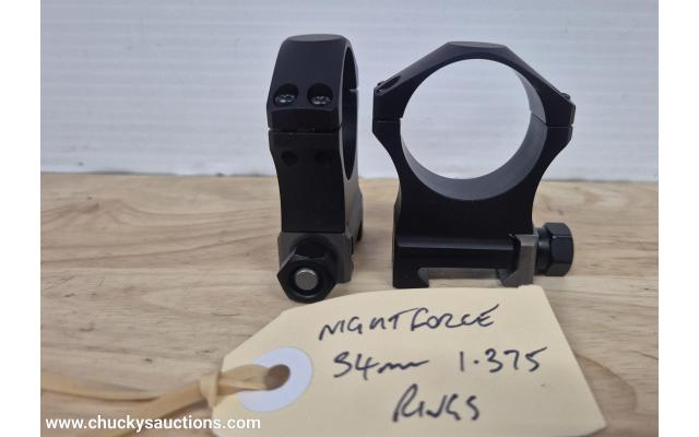 LOT 1145 NIGHFORCE 34MM 1.375H RINGS