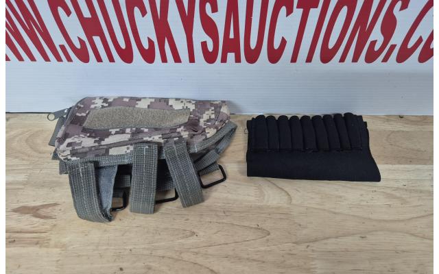 LOT 1194 AMMO HOLDERS + CHEEK RISER