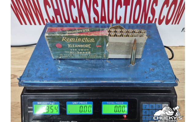 LOT 1268 REMINGTON 220 SWIFT AMMO