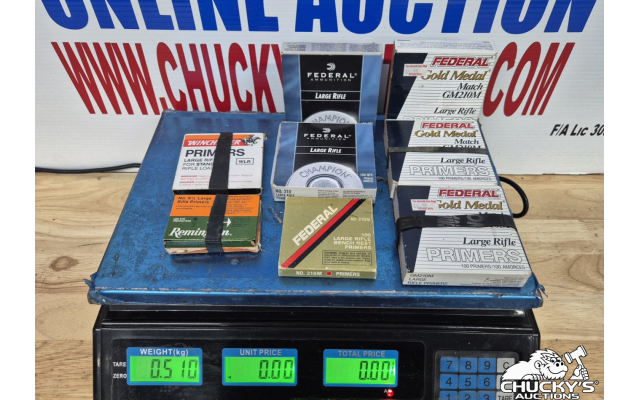 LOT 1272 ASSORTED LARGE RIFLE PRIMERS